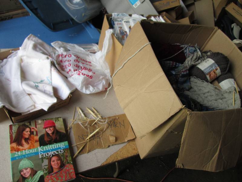 Large lot of knitting and sewing cr...