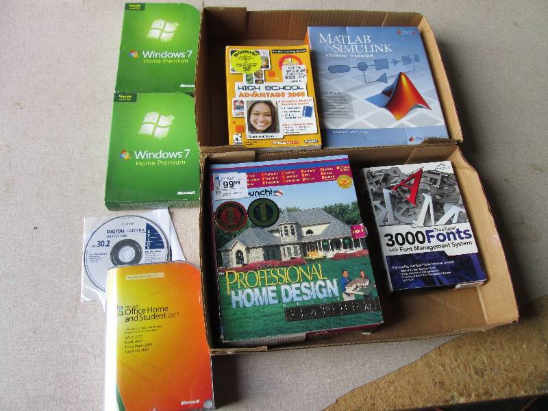 Lot of computer software...