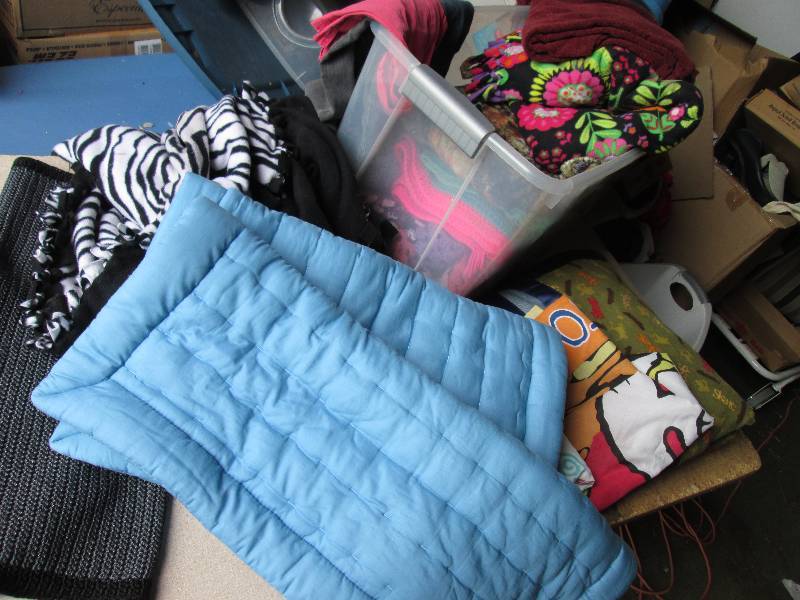 Lot of blankets...