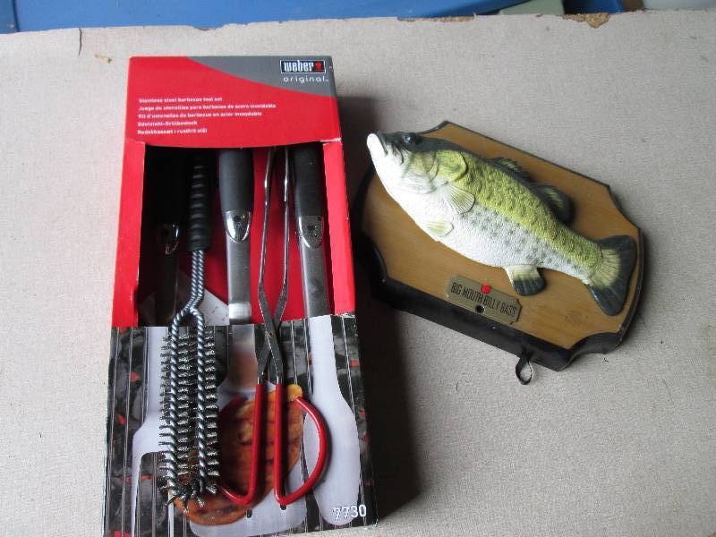 New Webber grill tools and Billy Ba...