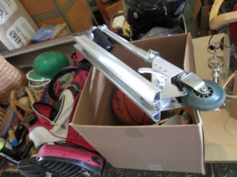 Large lot of sports equipment...