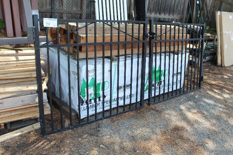 lot 29 image: Ornamental Aluminum Double Gate