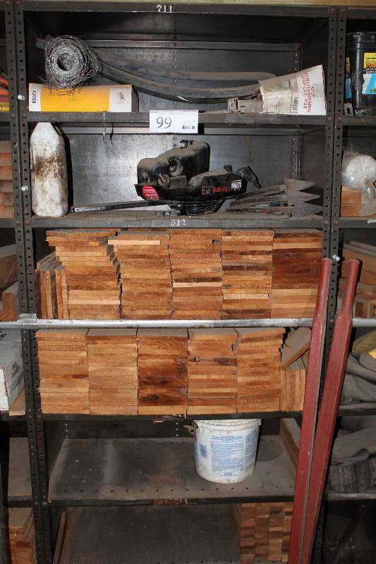 lot 99 image: Chain Link Fencing, Fence Tools, Misc Wood Squares