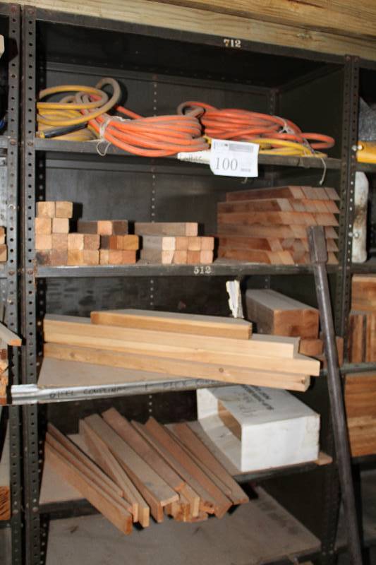 lot 100 image: Wood Boards, Air Hose
