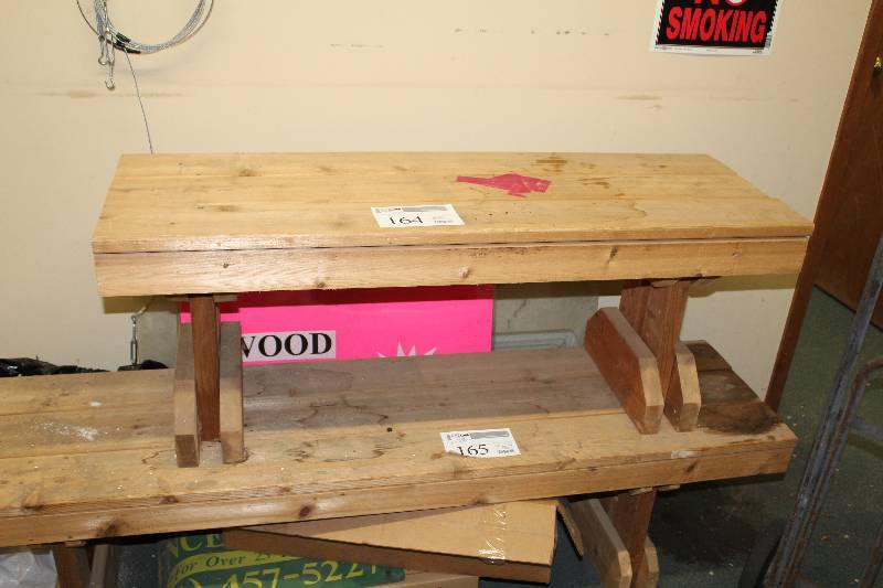 lot 164 image: Wood Bench