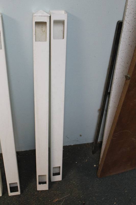 lot 131 image: Lot of (2) PVC Gate Posts