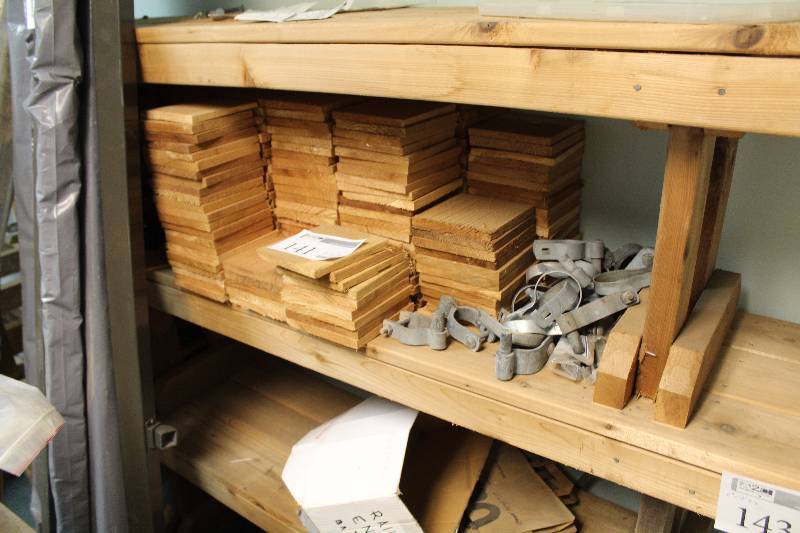 lot 141 image: Chain Link Fence Hardware, Misc Wood