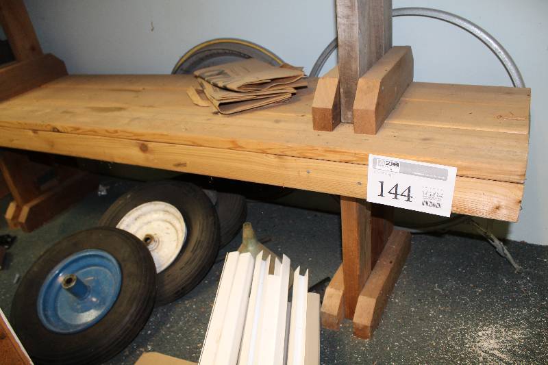 lot 144 image: Wood Bench