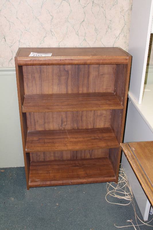 lot 195 image: 4-Shelf Wood Bookcase