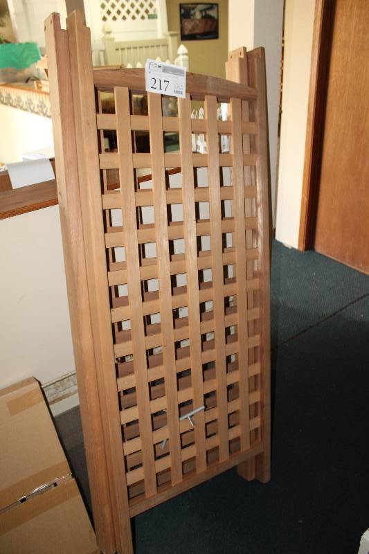 lot 217 image: Lot of (2) Wood Arbor Sides