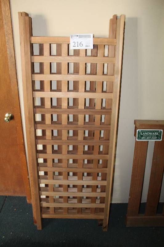 lot 216 image: Lot of (2) Wood Arbor Sides