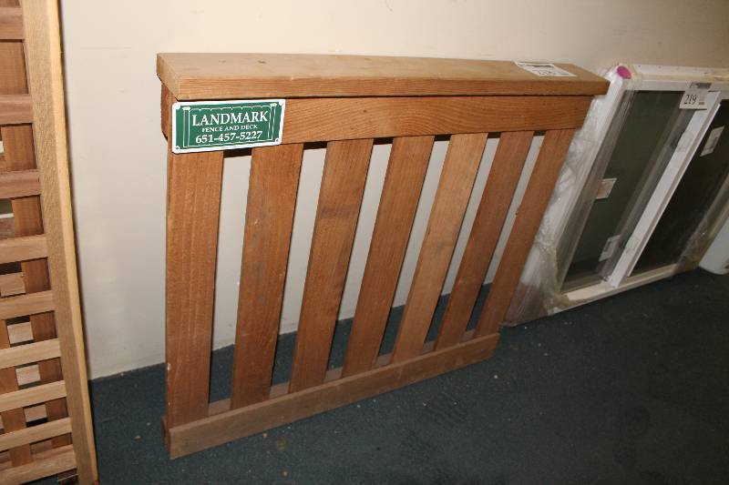 lot 218 image: Wood Fence Sample Panel