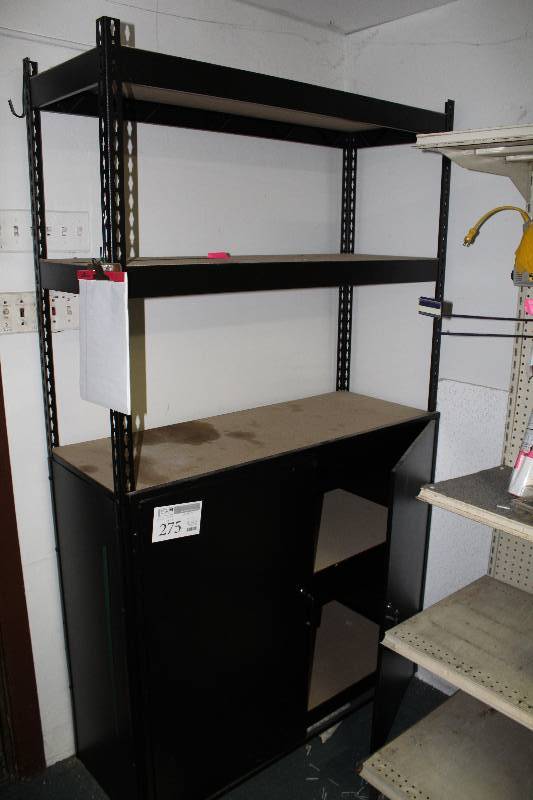 lot 275 image: 4-Shelf Metal Shelving Unit