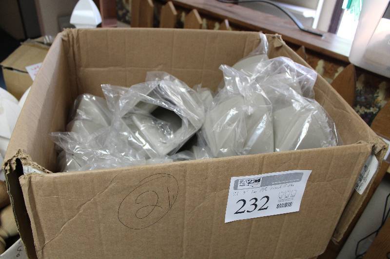 lot 232 image: Lot of (21) PVC Fence Post French Gothic Tops