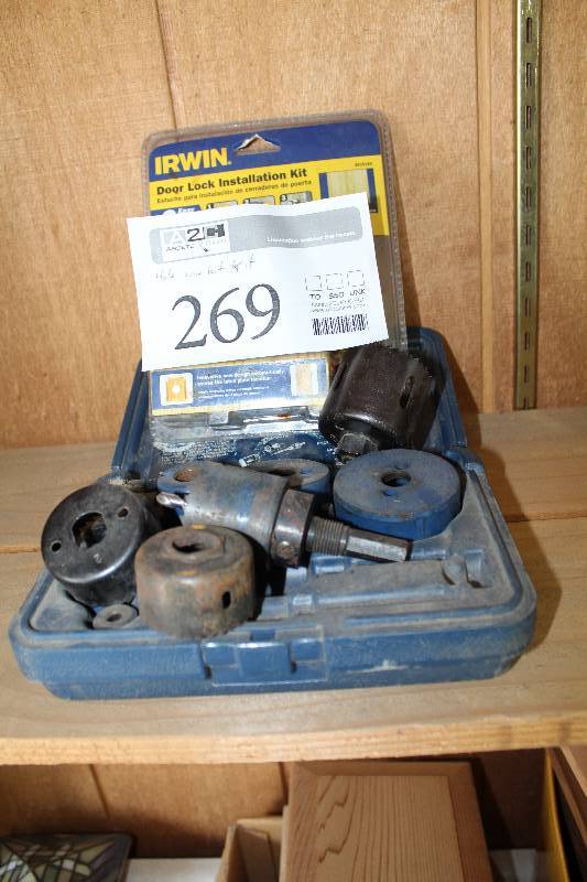 lot 269 image: Hole Saw Drill Bit Set