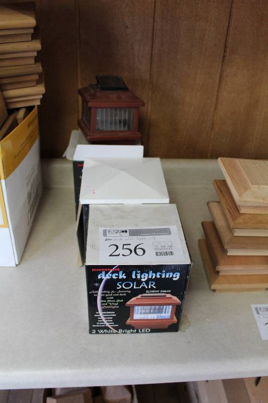lot 256 image: Lot of (3) Moonstruck Deck Solar Lighting