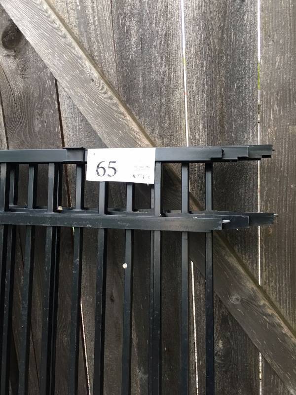 lot 65 image: Ameristar Echelon aluminum majestic style 5 high, complete 18 3 panels 4 posts