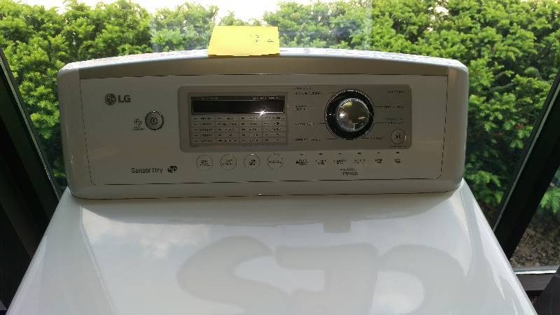 lot 9 image: NEW- SCRATCH AND DENT LG MODEL # (DLE4970W) 7.3 cu. ft. Ultra Large High Efficiency ELECTRIC Dryer