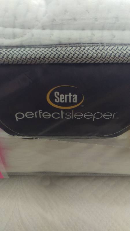 lot 11 image: NEW- KING- SERTA PERFECT SLEEPER LINVILLE- KING SIZE MATTRESS