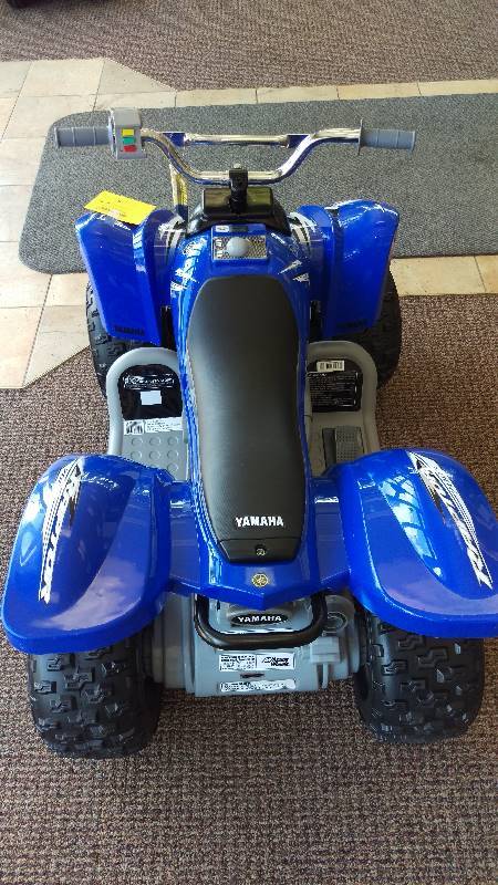 lot 19 image: New Yamaha Raptor ATV 12-Volt Battery-Powered Ride-On