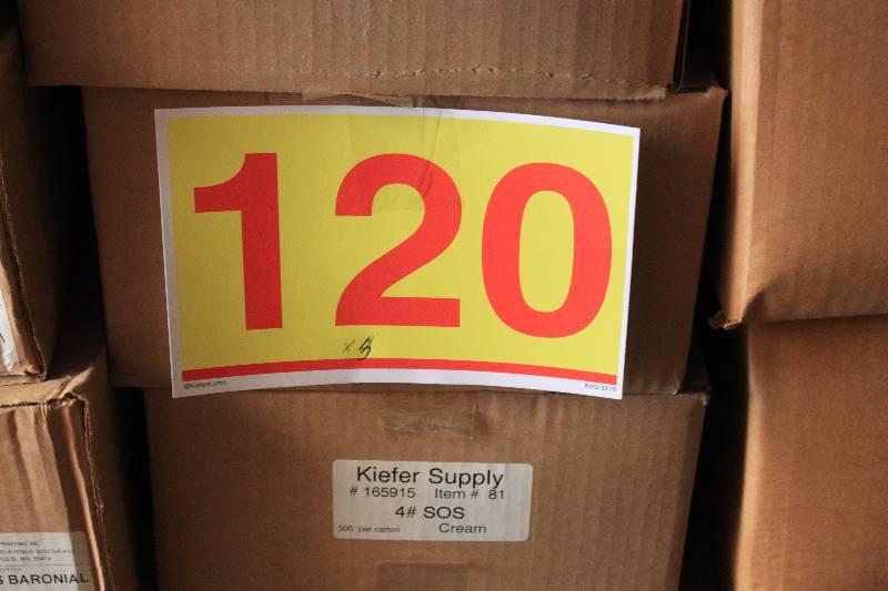 1500 Cream Colored Coated Paper Bags 5 x 9-12