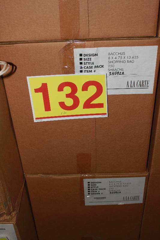 500 Champagne Handled Gift Bags 8 x 4-34 x 13-12