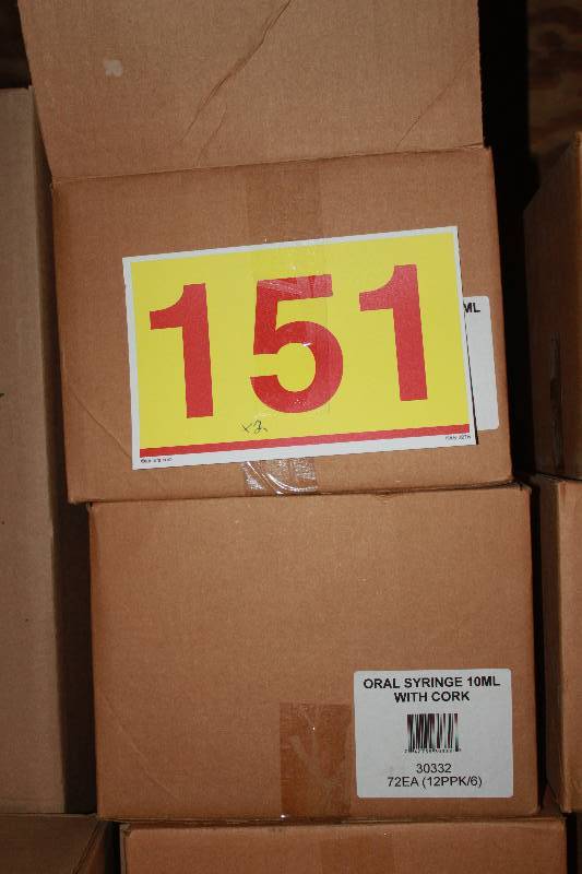 144  Oral Syringes with Cork 10 ML in Retail Packaging