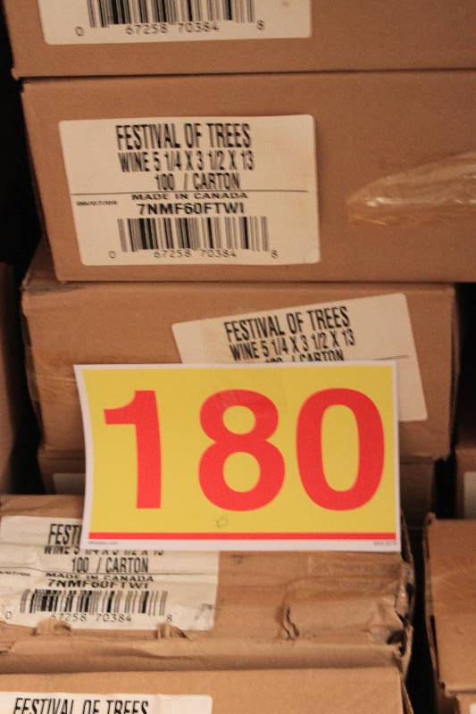 500 Festival of Trees Handled Wine Gift Bags 5-14 x 3-12 x 13