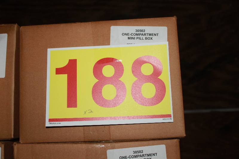 144 Single Compartment Assorted Color Mini Pill Boxes in Retail Packaging