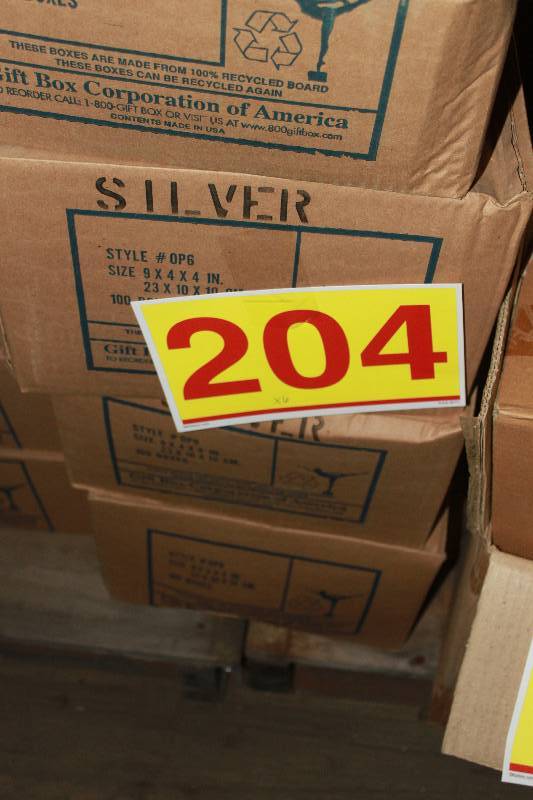 600 Silver Gift Boxes 9 x 4 x 4