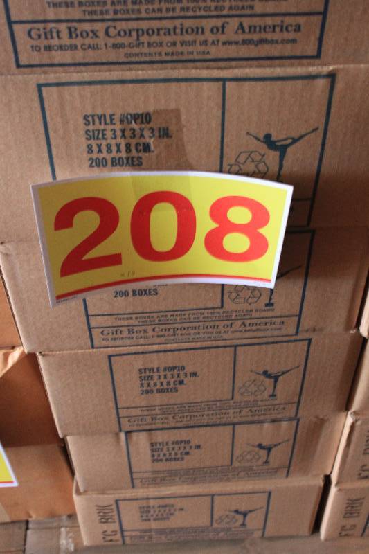 2000 Green Gift Boxes 3 x 3 x 3