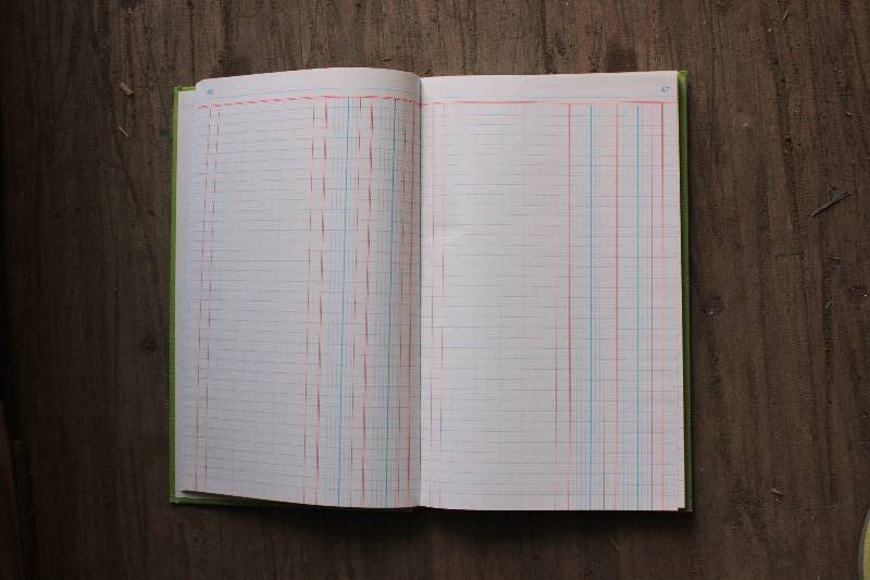 24 Cash Log Books-Lime Green 8-12 x 14