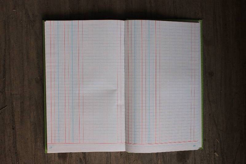 24 Cash Log Books-Lime Green 8-12 x 14