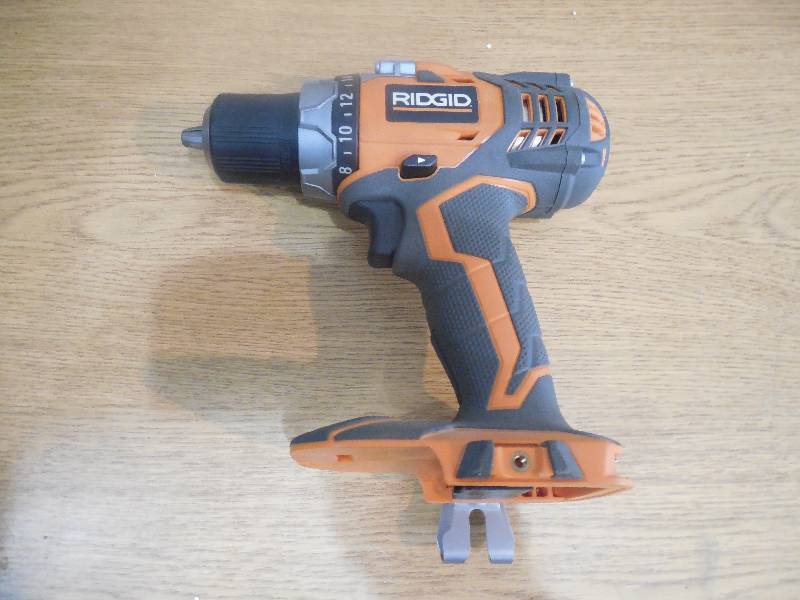 lot 17 image: RIDGID 18-Volt X4 12 in. Compact Cordless Drill Console (Tool Only)