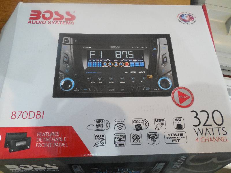 lot 32 image: Boss iPod CD MP3 Car Stereo with Bluetooth