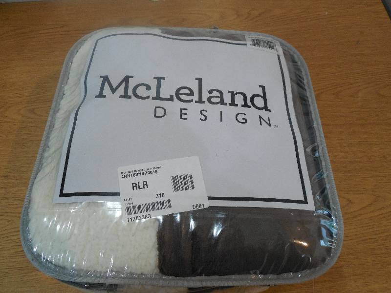 lot 46 image: McLeland Design Velour Sherpa Heated Electric Throw
