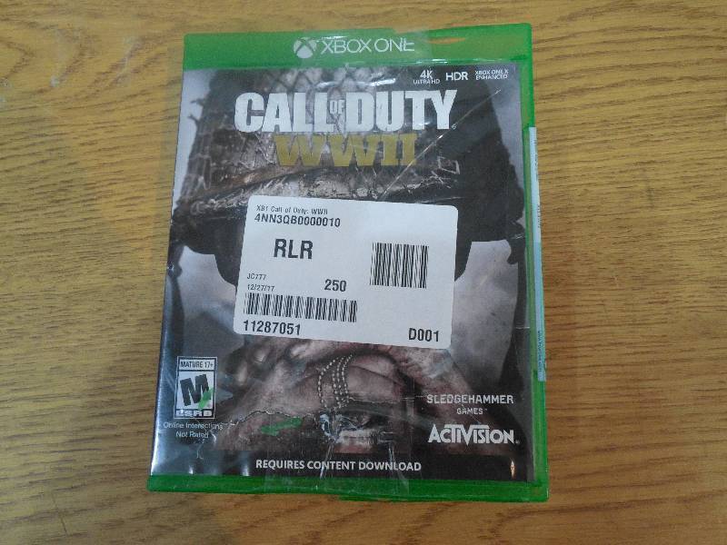 lot 77 image: Microsoft XBOX One Call of Duty WWII