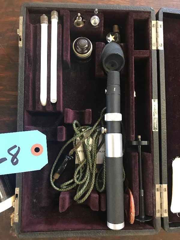 lot 228 image: OLD OPHTHALMOSCOPE & RETINOSCOPE