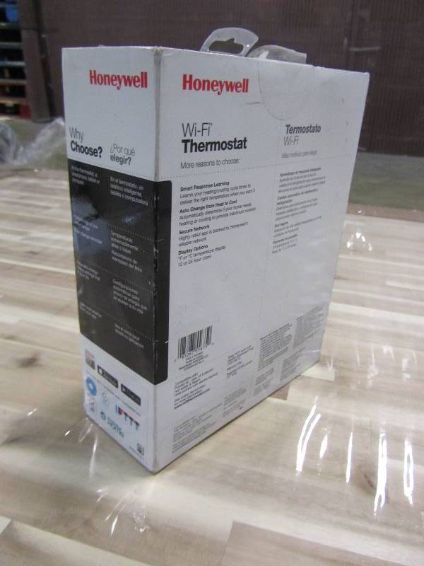 lot 108 image: HONEYWELL Wi-Fi 7 DAY SMART PROGRAMMABLE TOUCHSCREEN THERMOSTAT