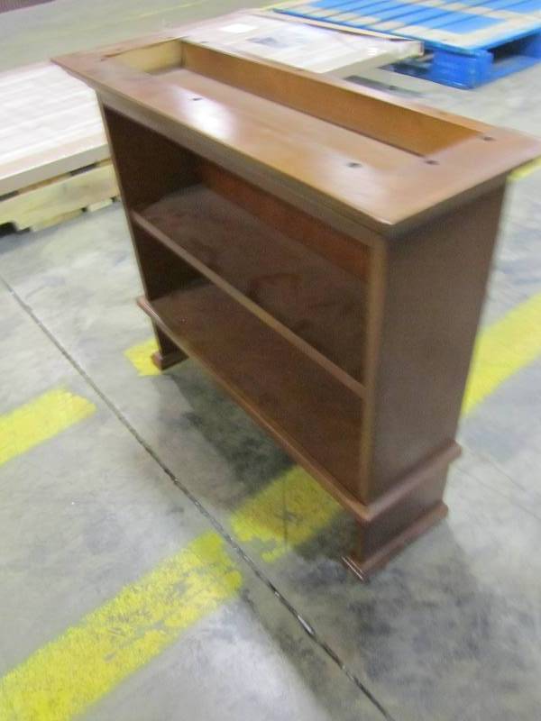 lot 44 image: HOME DECORATORS COLLECTION TEMPLIN WALL MOUNT 2 TIER BATHROOM SHELF WITH TOWEL BAR
