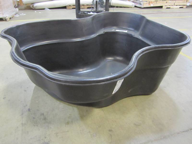lot 81 image: MACCOURT 165-GALLON BLACK HIGH DENSITY POLYETHYLENE POND LINER