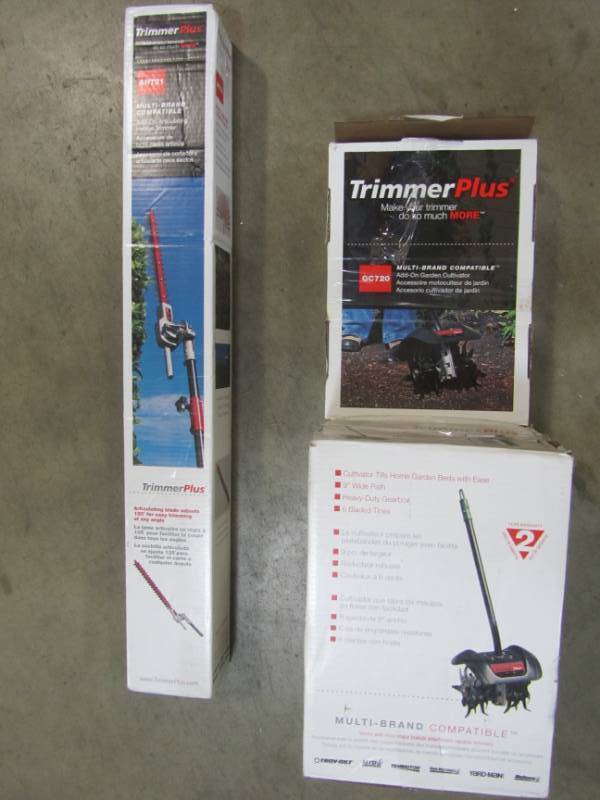 lot 33 image: TRIMMER PLUS 9 CULTIVATOR & ARTICULATING HEDGE TRIMMER