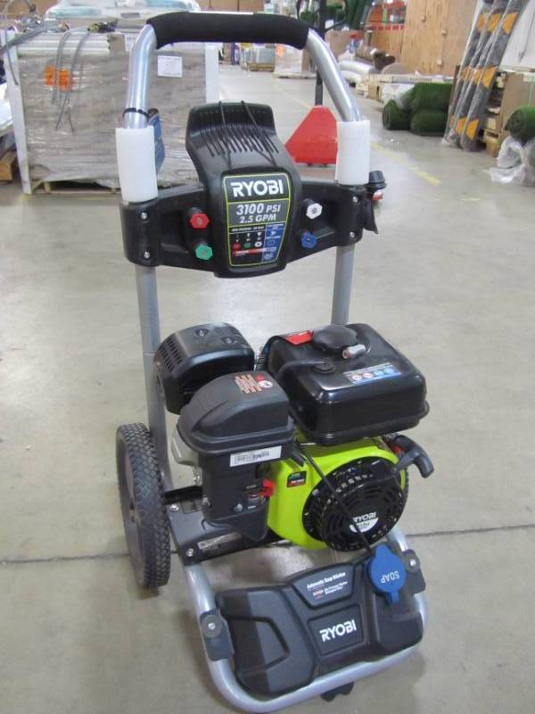 lot 59 image: RYOBI 3100 PSI, 2.5 GPM 212cc GAS PRESSURE WASHER WITH IDLE DOWN.