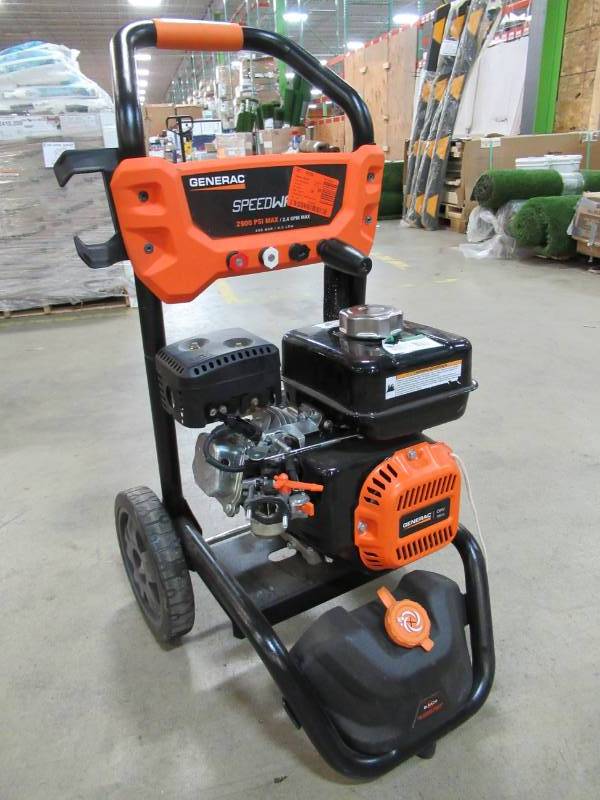 lot 77 image: GENERAC 2900 PSI, 2.4 GPM OHV ENIGINE AXIAL PUMP GAS PRESSURE WASHER SPEEDWASH