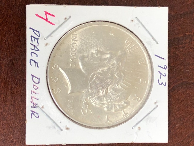 1923 Peace Silver Dollar...