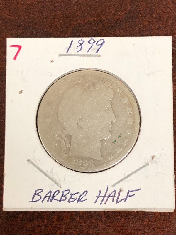 1899 Barber half Dollar...