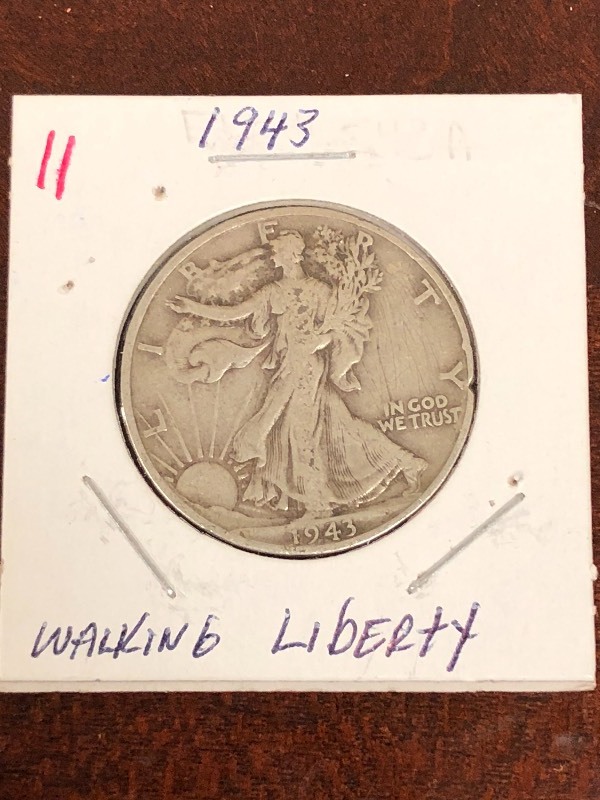 1943 Walking Liberty half Dollar...