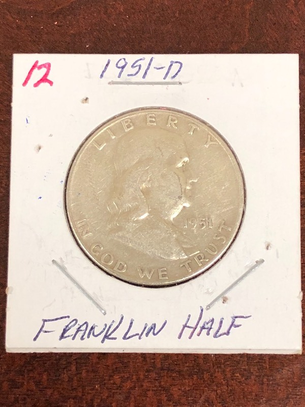 1951-D Franklin half Dollar...