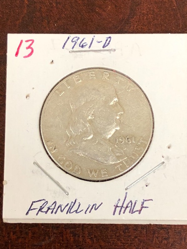 1961-D Franklin half Dollar...