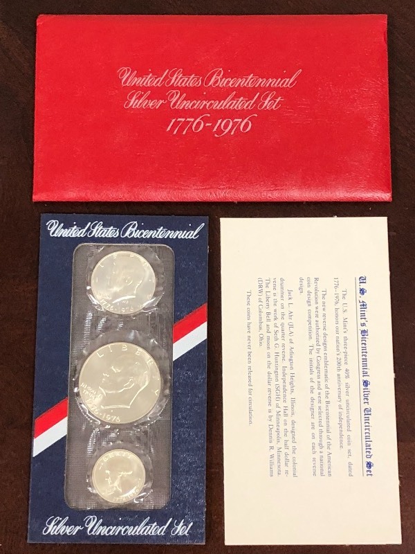Uncirculated 1776-1976 3 coin 40% S...
